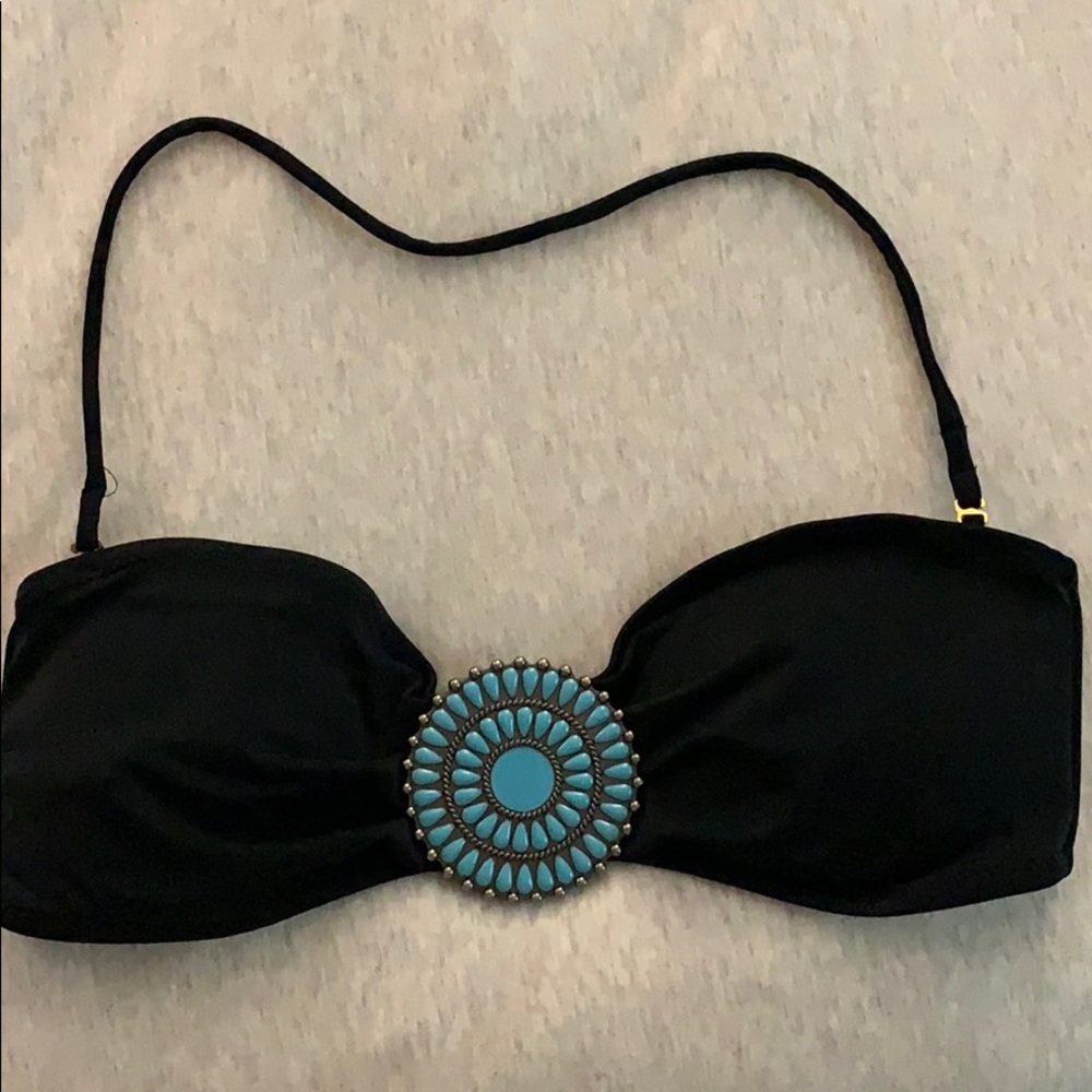 New Black Strapless Bikini Top! Size M